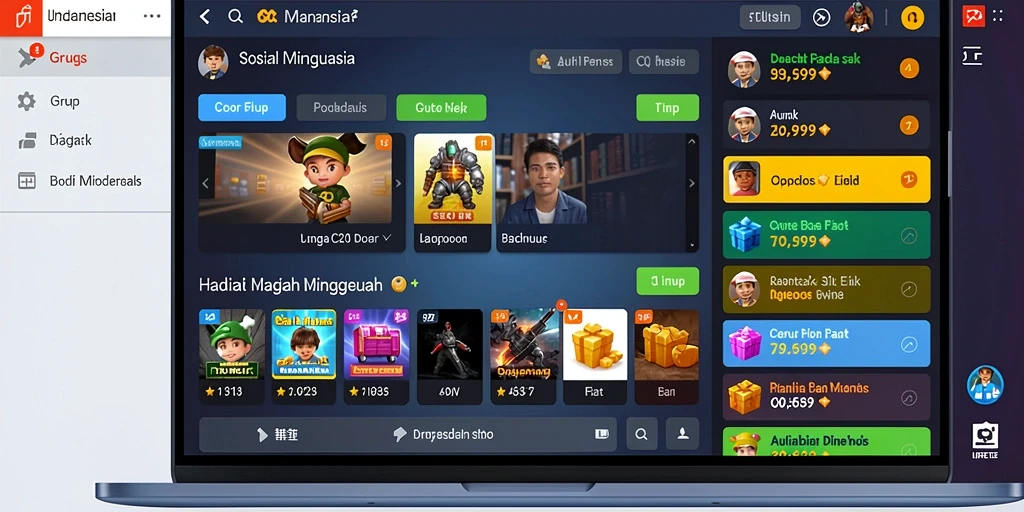Tampilan antarmuka yang modern dan menarik.