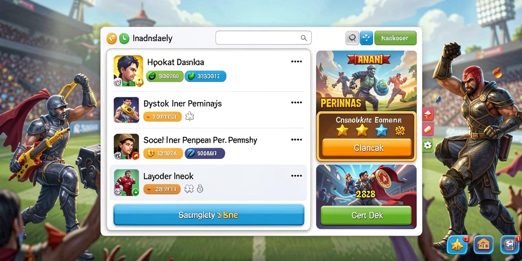 Screenshot menunjukkan tampilan permainan slot yang menarik.