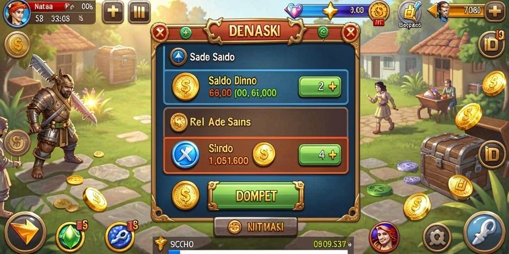 Tampilan menu utama yang menarik dan mudah dinavigasi.
