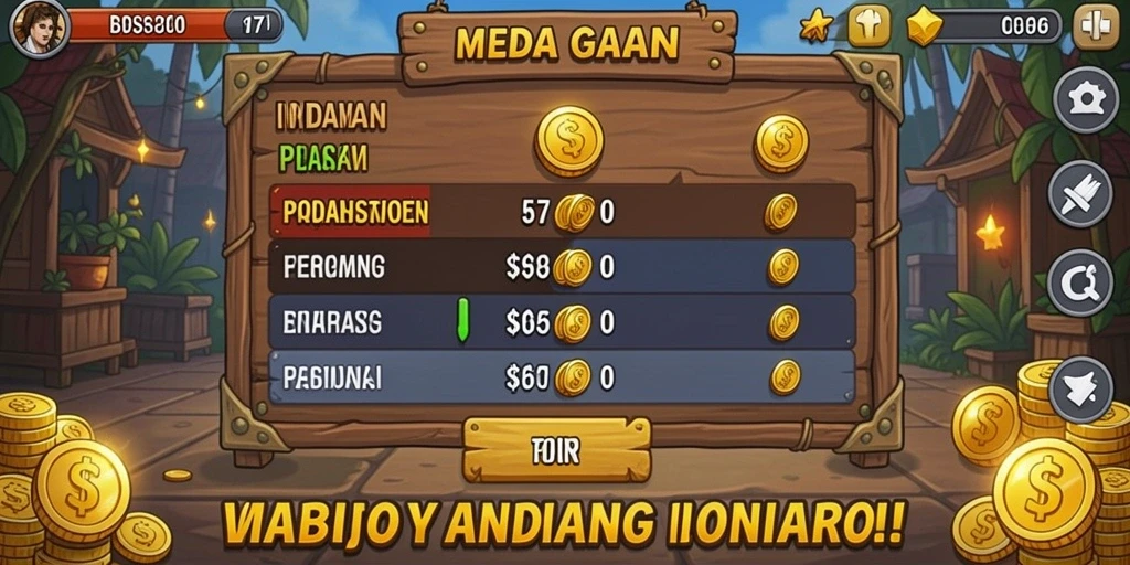 Gambar layar utama RR44 yang menunjukkan karakter utama.