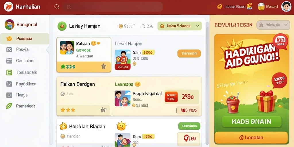 Tampilan antarmuka yang menarik dan modern.